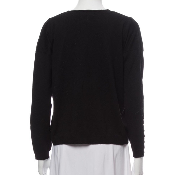 Sezane Amedee Pull in Black XS - Merino Wool - Picture 5 of 9